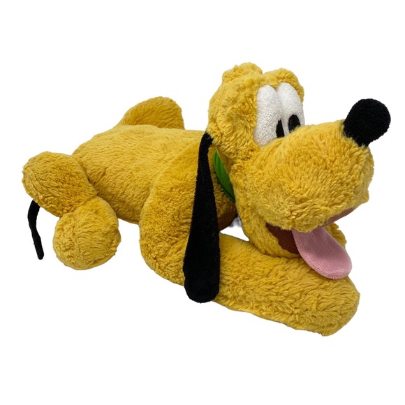 Disney Store Pluto Plush Medium 16" Laying Down Stuffed Animal Dog Soft Cuddly - Picture 2 of 9